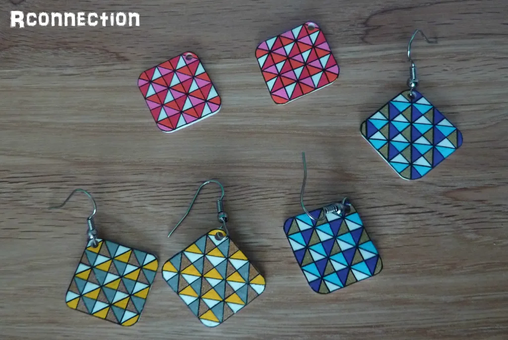 cadeau à faire soi même - boucles d'oreilles
