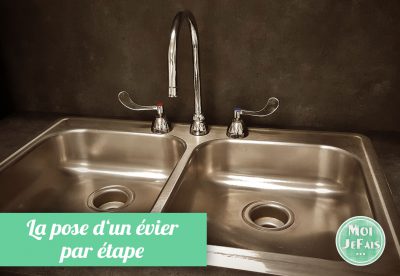 comment poser un évier encastrable