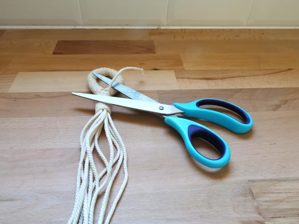 supsension plante en macramé