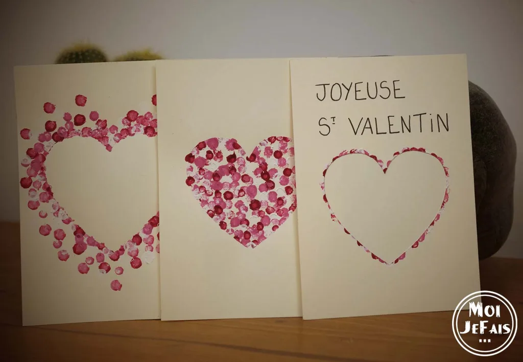 carte st valentin bricolage enfant