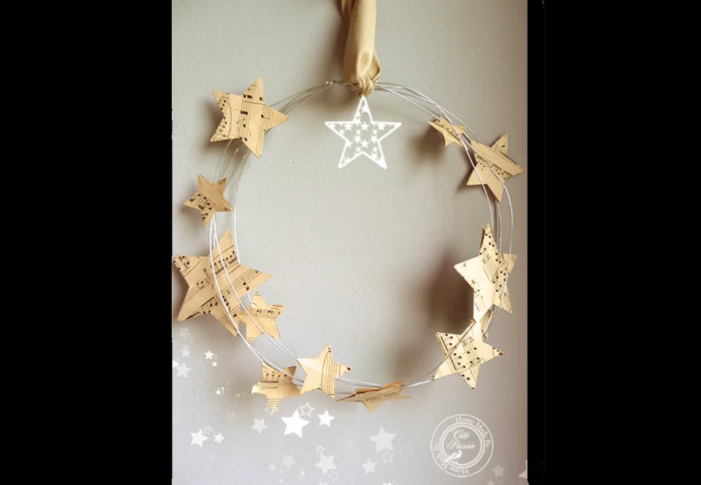 couronne-de-noel-étoiles