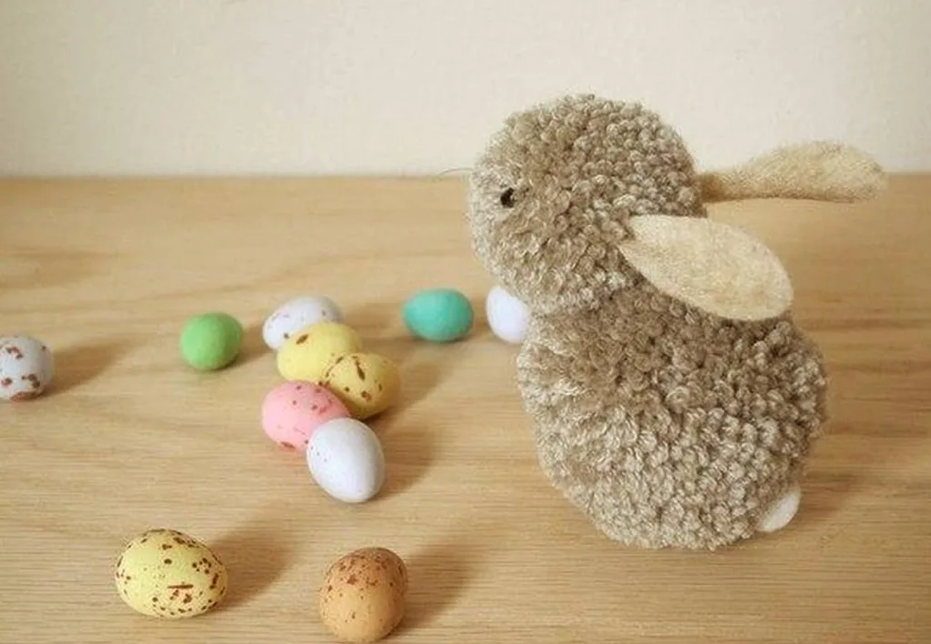 bricolage-paques-lapin-pompon