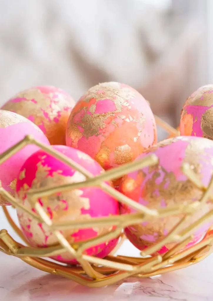 oeufs-de-pâques-dorés